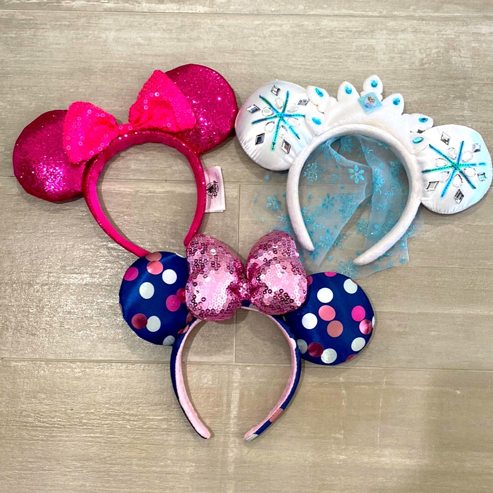 Three Minnie Mouse Ears